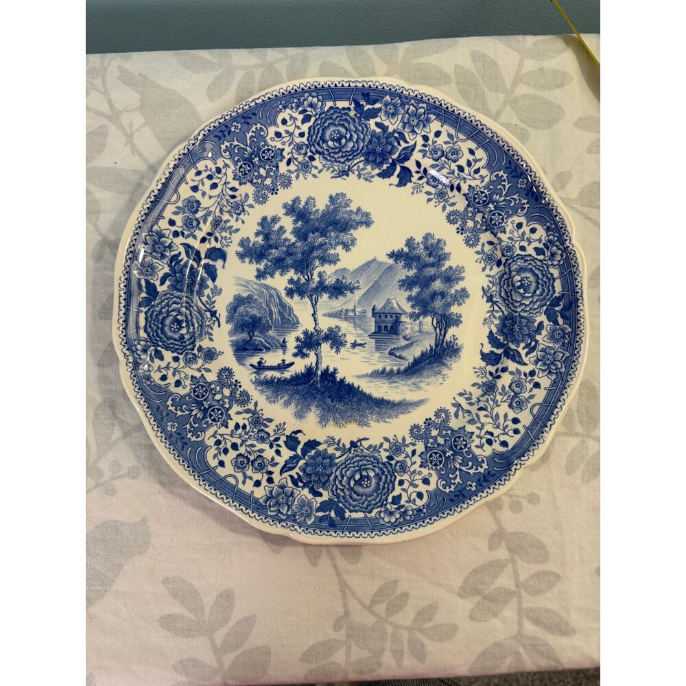 Villeroy & Boch Burgenland 10.25" Dinner Plate Village Lakeside Scene